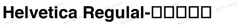 Helvetica Regulal字体转换